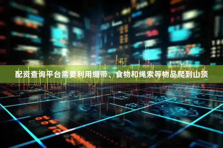 配资查询平台需要利用绷带、食物和绳索等物品爬到山顶